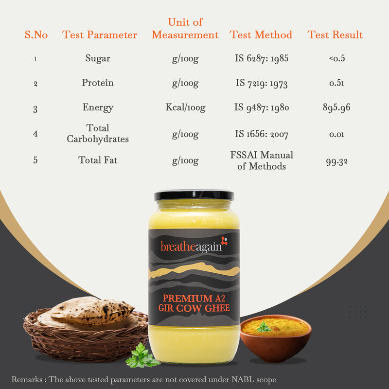 Premium A2 Gir Cow Ghee | Vedic Desi Bilona ghee | 100% Pure & Authentic